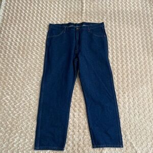 Rustler Men's Dark Blue Straight-Leg Jeans